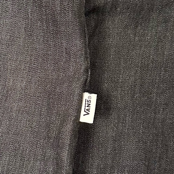 Vans Women’s Lunchroom Antics Grey Shirt sleeveless buttons Vest * NO Size Tag* - Picture 5 of 10